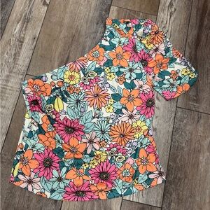 One-Shoulder Floral Top